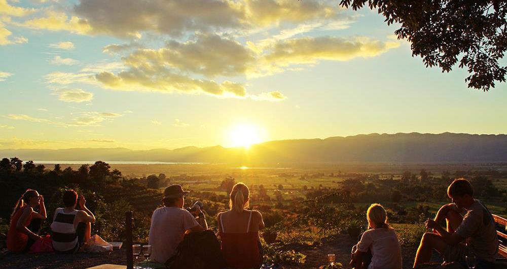 Wine tasting in Red Mountain Estate Inle lake