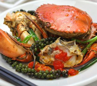 Stir-fried Crab Cambodia Food