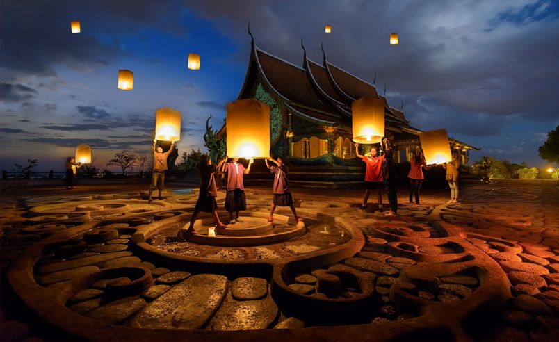 Yi Peng Lantern Festival in Chiang Mai, Thailand