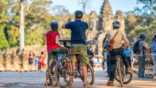 Cycling to Angkor Temples