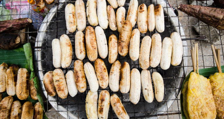 Grilled banana