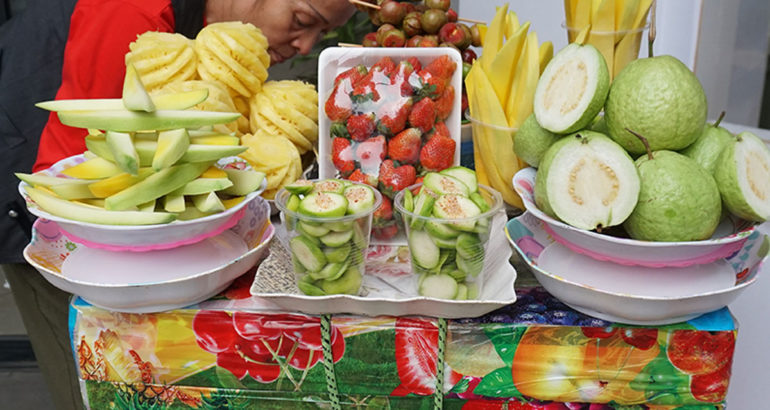 Fresh tropical fruits