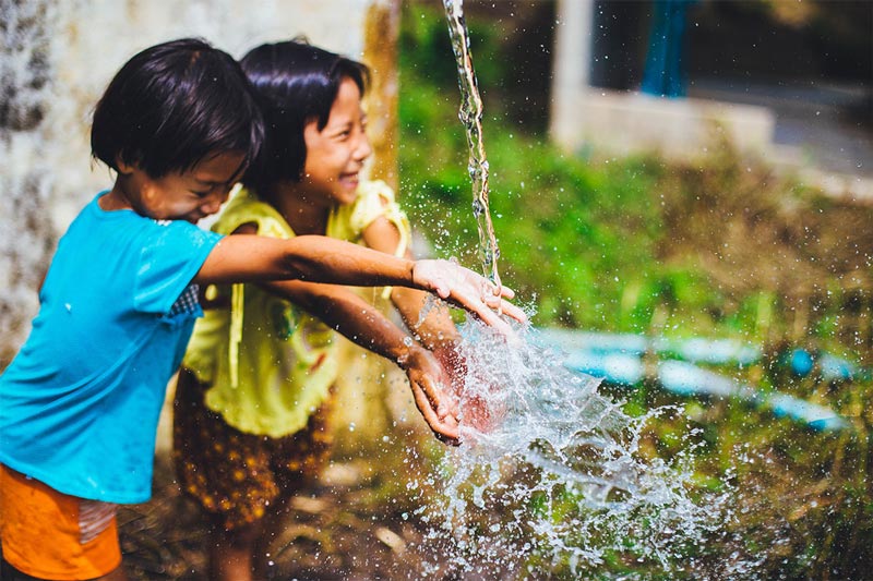 Smiles of local children