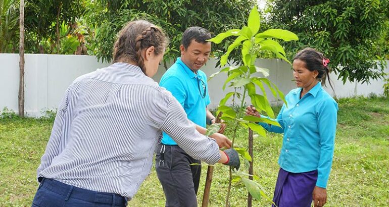 Tree-planting in Siem Reap village (Cambodia)